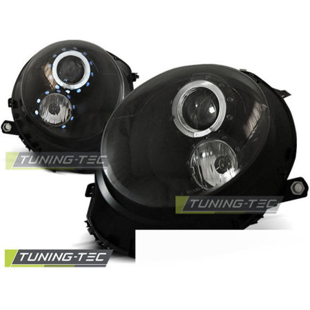 Fari Angel Eyes Nero per BMW MINI Cooper (2006-2014) - Fanali Anteriori