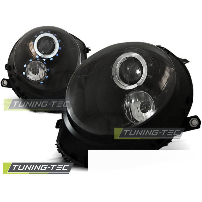 Fari Angel Eyes Nero per BMW MINI Cooper (2006-2014) - Fanali Anteriori