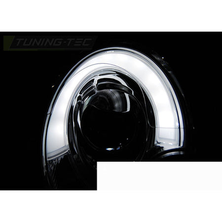 Fari Anteriori a Tubo Neri per BMW MINI (COOPER) 06-14