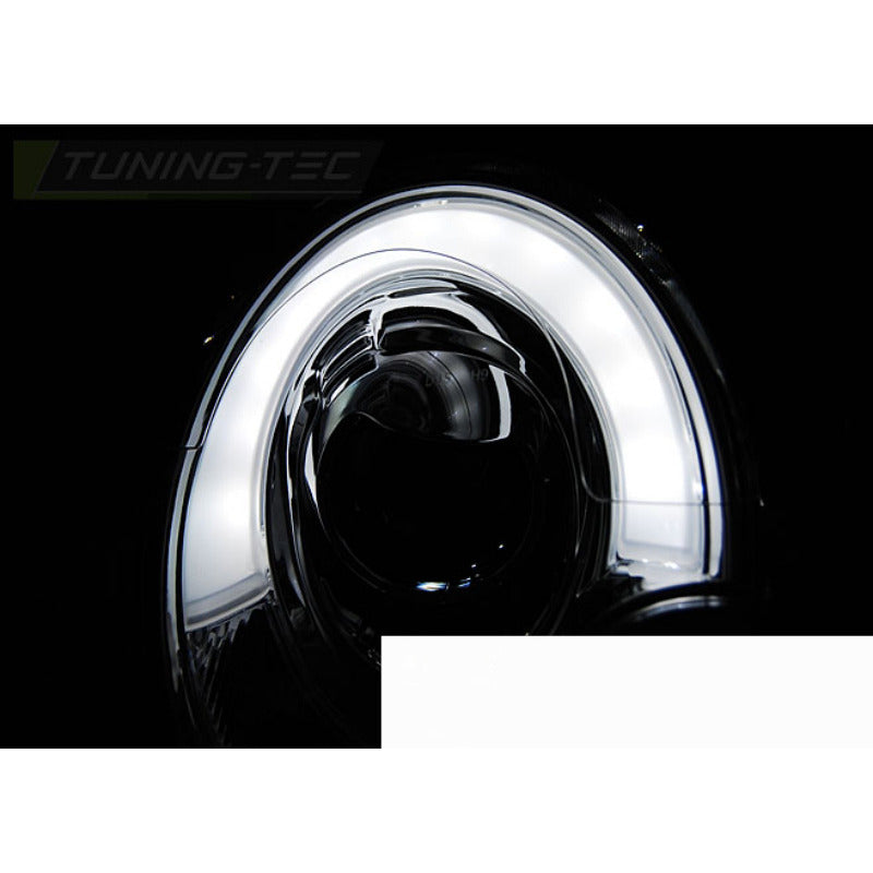 Fari Anteriori a Tubo Neri per BMW MINI (COOPER) 06-14