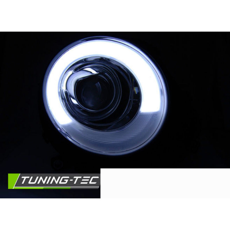 Fari Tube Luce Cromo per BMW MINI (COOPER) 06-14