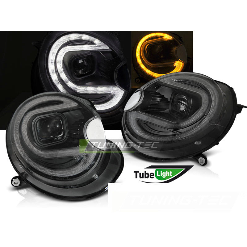 Fari Tube Luce Nera LED per BMW MINI (COOPER) 06-14