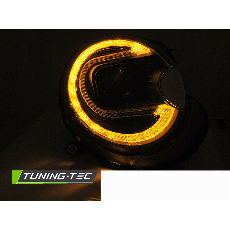 Fari Tubolari Neri LED HID per BMW MINI (COOPER) 06-14