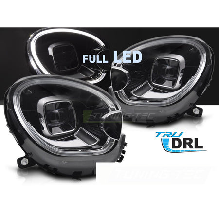 Fari Anteriori Full LED Tubo Nero per Mini Cooper R60 (2010-2016)