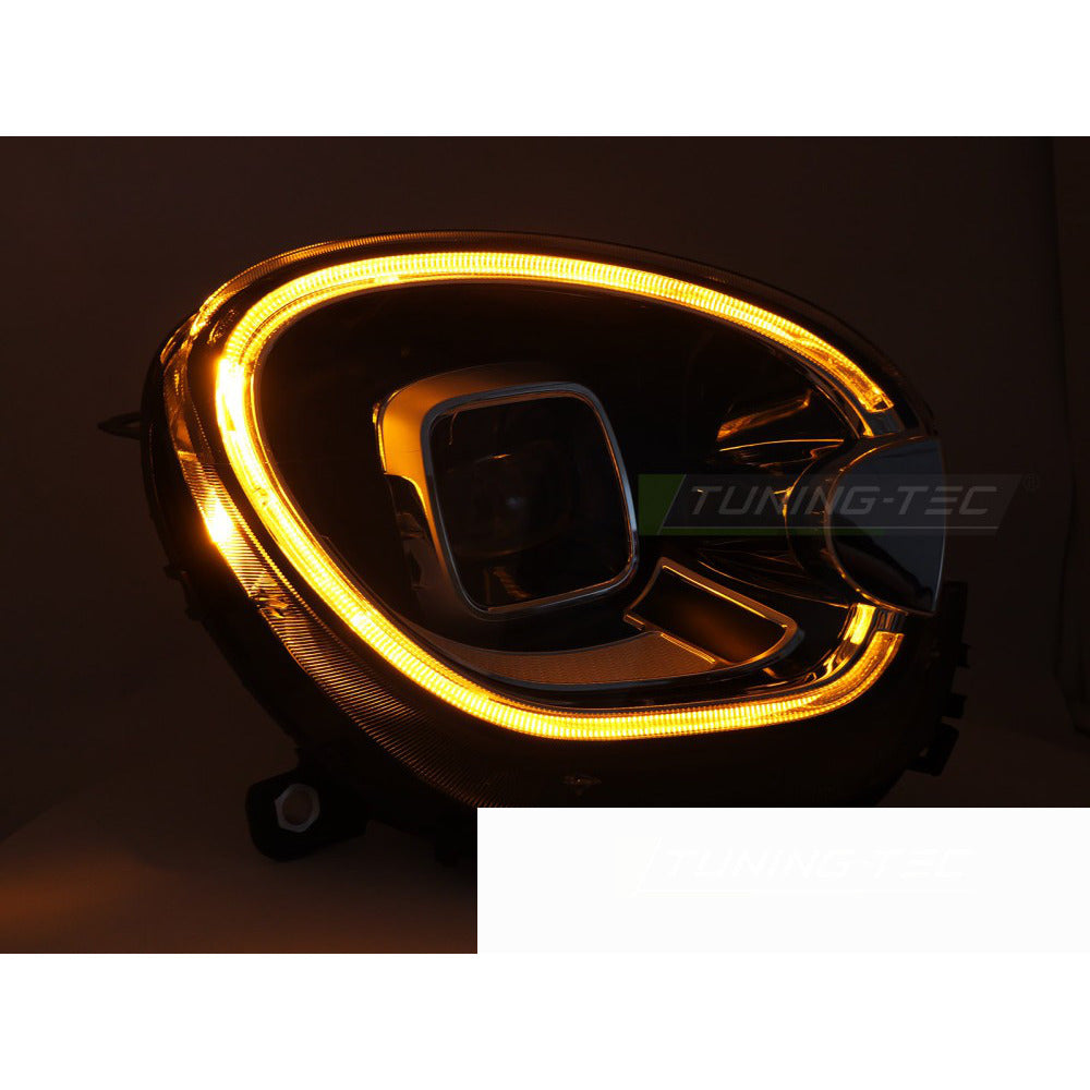 Fari Anteriori Full LED Tubo Nero per Mini Cooper R60 (2010-2016)