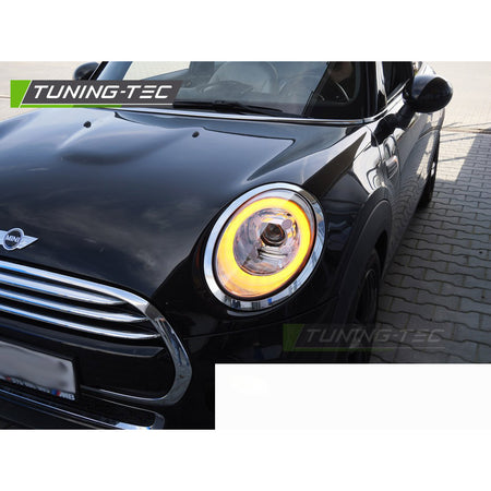 Fari Tube Luci Giorno Cromo per Mini Cooper F55 / F56 / F57 14-17
