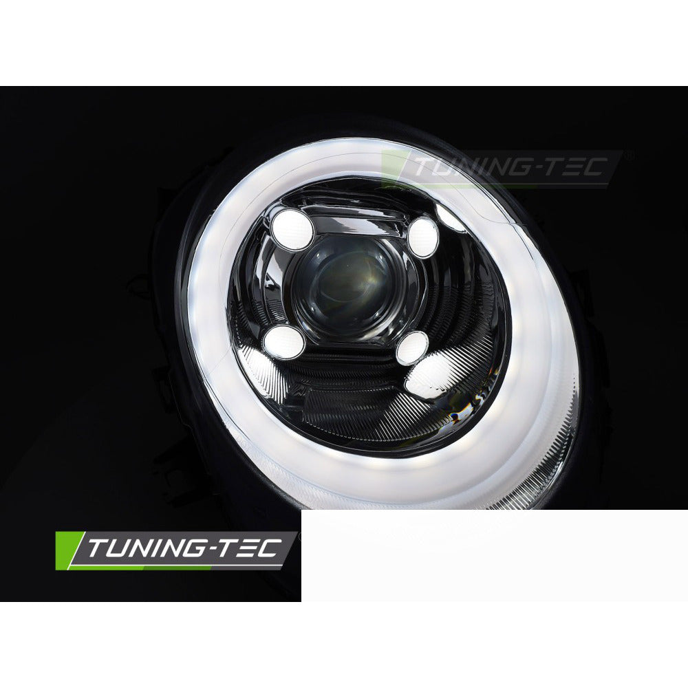 Fari Tube Luci Giorno Cromo per Mini Cooper F55 / F56 / F57 14-17