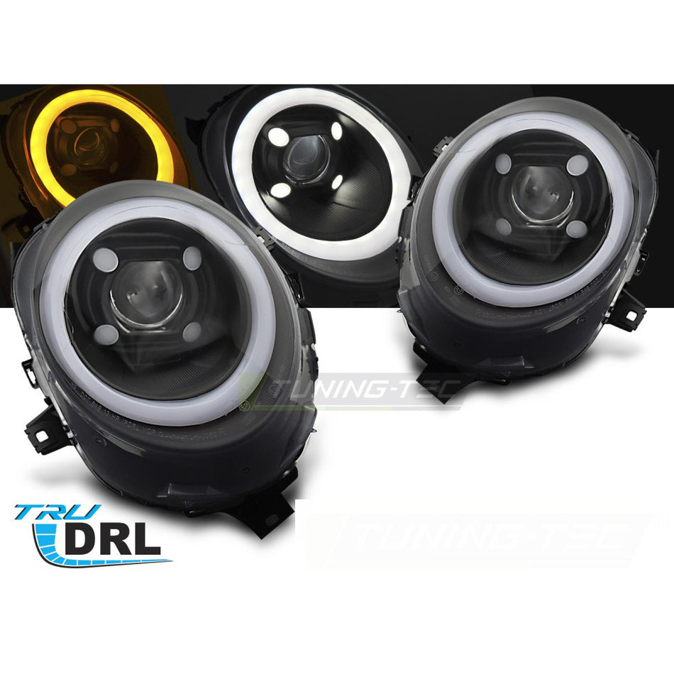 Fari Tube Luce Nera DRL per Mini Cooper F55 / F56 / F57 14-17