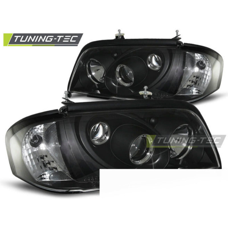 Fari Nero per Mercedes W202 Classe C (06.93-06.00) Fanali Anteriori