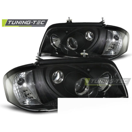 Fari Nero per Mercedes W202 Classe C (06.93-06.00) Fanali Anteriori