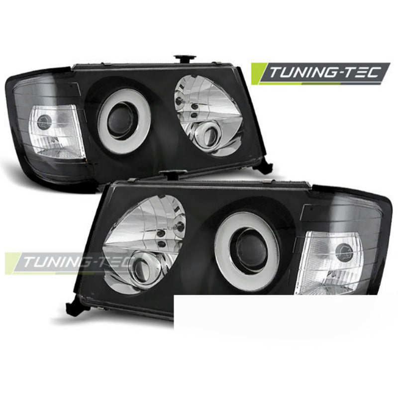 Fari Anteriori Neri per Mercedes W124 Classe E (05.93-06.95)