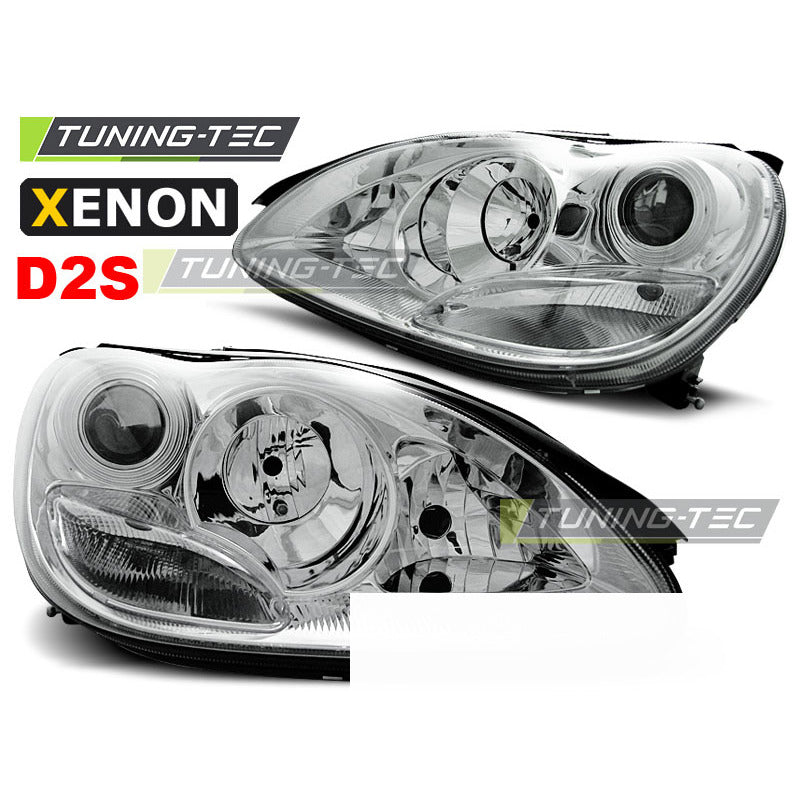 Xenon Fari Cromato per Mercedes W220 Classe S (10.02-05.05)