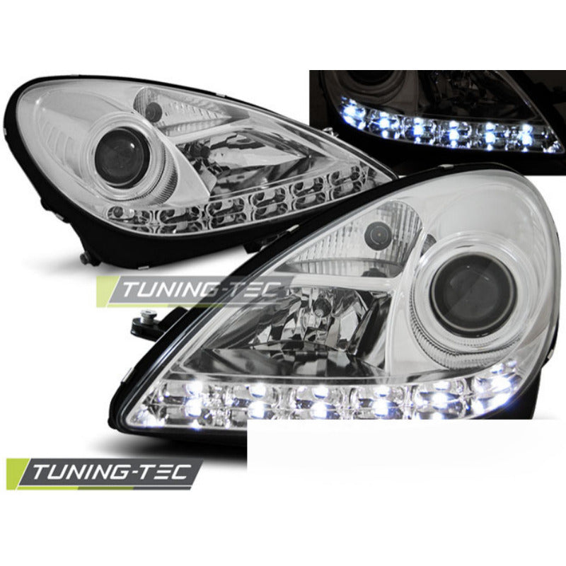 Fari Daylight Cromato per Mercedes-Benz R171 SLK (2004-2011)