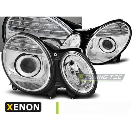 Xenon Fari Cromato per Mercedes W211 Classe E (03.02-04.06)