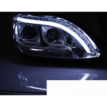 Fari Tube Luce Cromo per Mercedes W220 S-KLASSA 09.98-05.05