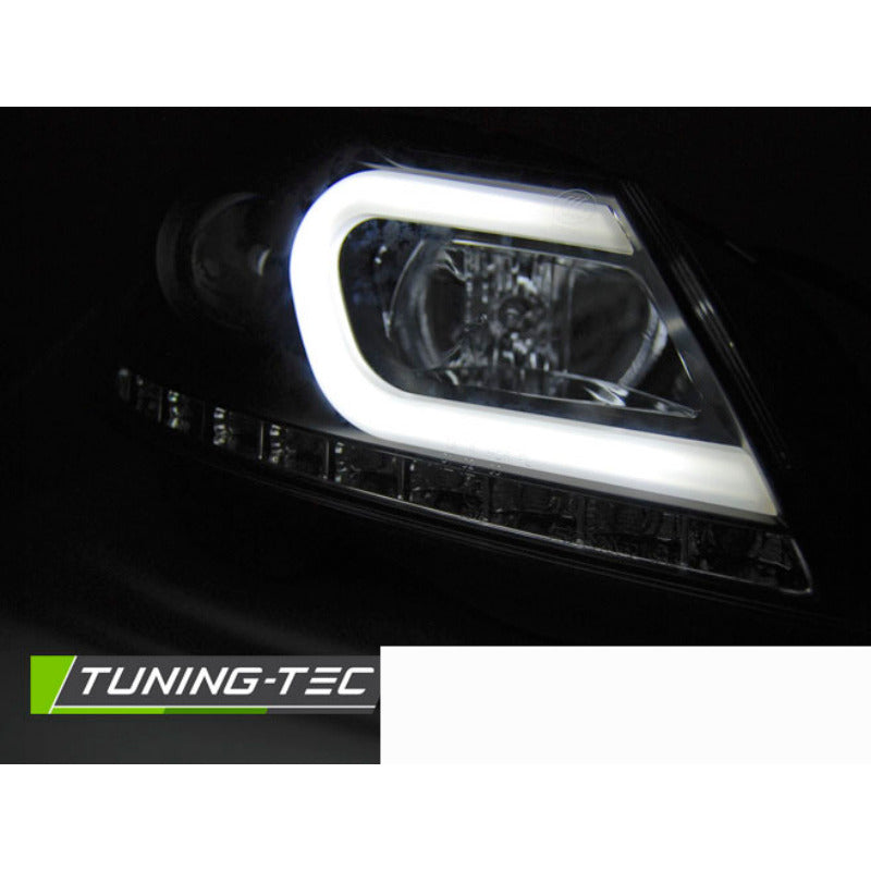 Fari Tube Luce Nera per Mercedes W204 (2011-2014) - Fanali Anteriori