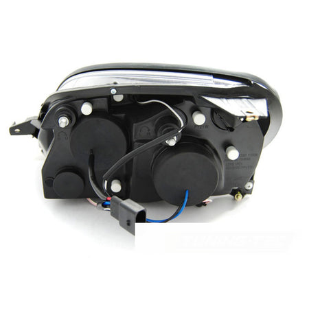 Fari Angel Eyes CCFL Cromato per Mercedes R170 SLK (1996-2004)