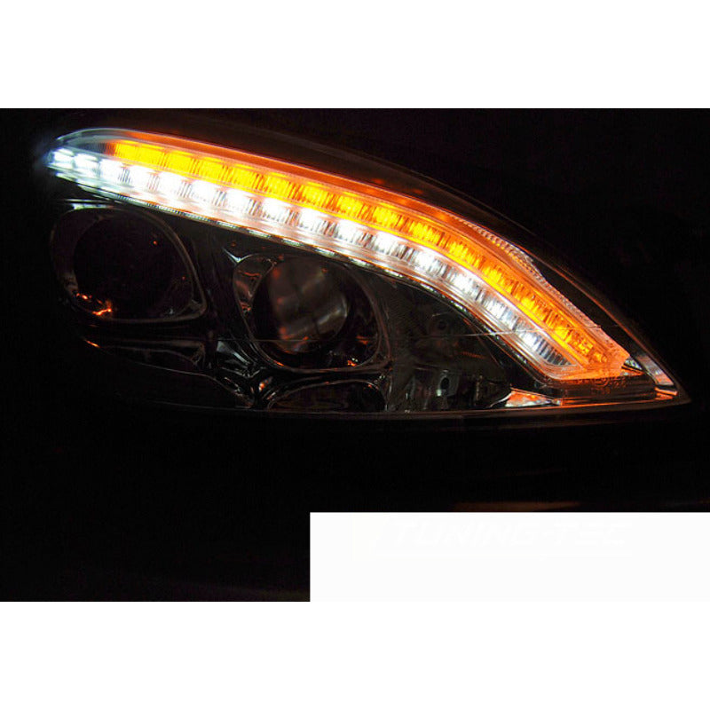 Xenon Fari Daylight Cromato per Mercedes W221 (2005-2009)