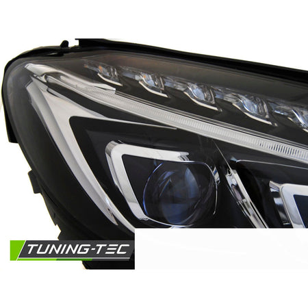 Fari True DRL Nero per Mercedes W205 (2014-2018) Luci Diurne