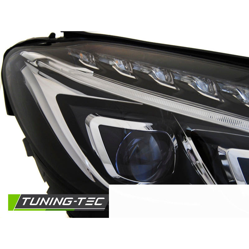 Fari True DRL Nero per Mercedes W205 (2014-2018) Luci Diurne