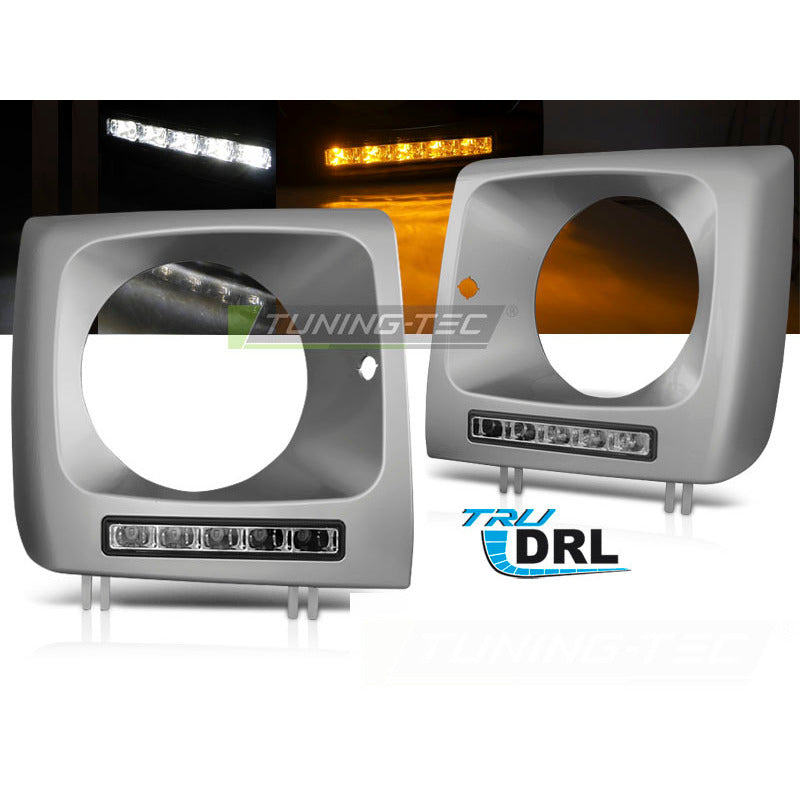 Fari LED DRL Argento per Mercedes W461 (01-12) Luci Diurne Argentate