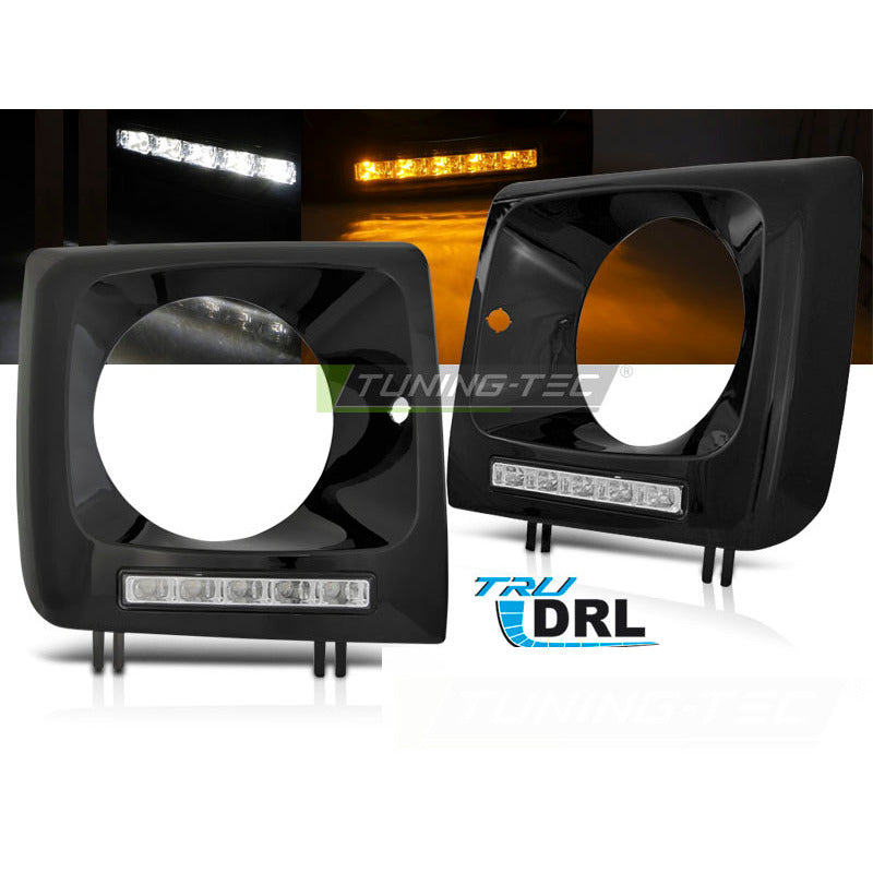 Headlightsled DRL Nero per Mercedes W461 (01-12) - Luci Diurne Nere