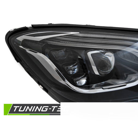 Fari LED Nero per Mercedes W222 (2013-2017) Fanali Anteriori Neri