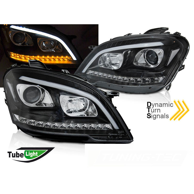 Fari Tubo Luce Nera Sequenziale per Mercedes W164 ML (09-11)