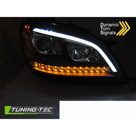 Fari Tubo Luce Nera Sequenziale per Mercedes W164 ML (09-11)