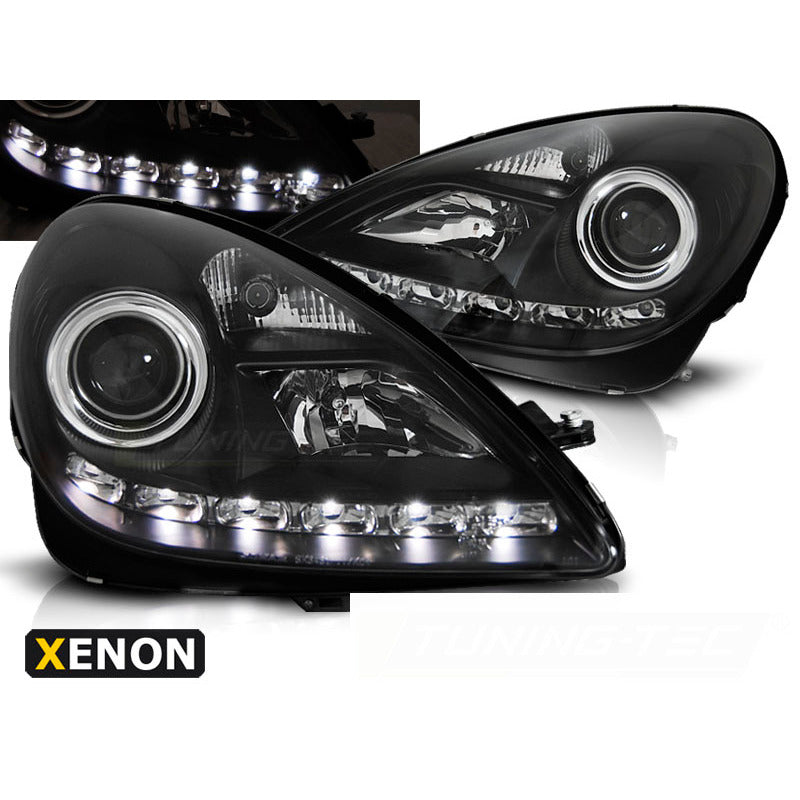 Xenon Fari Daylight Nero per Mercedes-Benz R171 SLK (2004-2011)