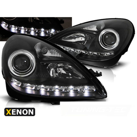 Xenon Fari Daylight Nero per Mercedes-Benz R171 SLK (2004-2011)