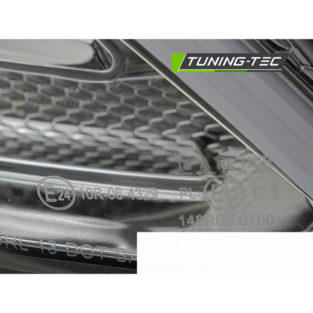 Fari Tube LED Cromato per Mercedes W205 (2014-2018) - Fanali Anteriori