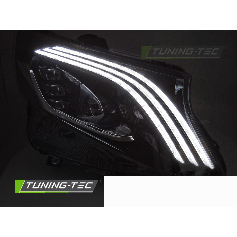 Fari LED Nero per Mercedes Classe V / Vito W447 (2014-2023)