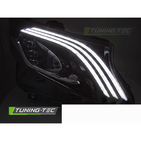 Fari LED Nero per Mercedes Classe V / Vito W447 (2014-2023)