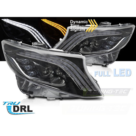 Fari Full LED Sequenziali DRL per Mercedes Classe V / Vito W447 (14-23)