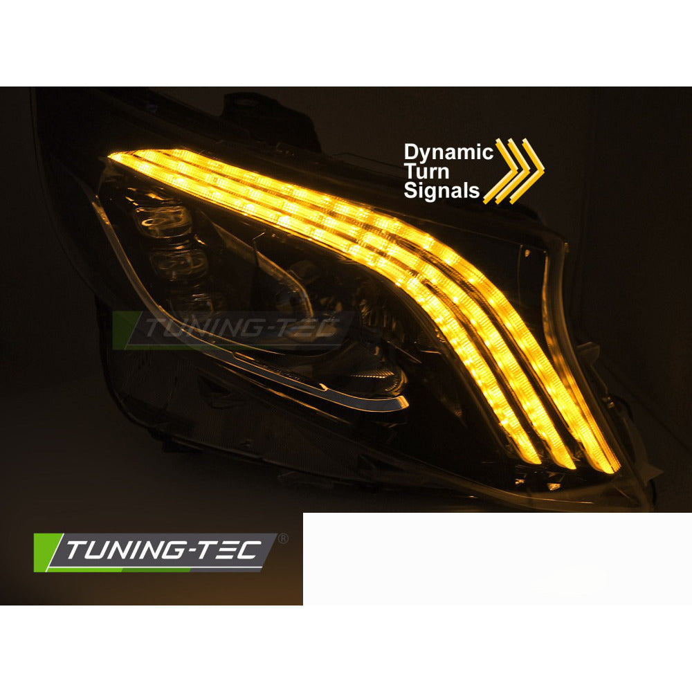Fari Full LED Sequenziali DRL per Mercedes Classe V / Vito W447 (14-23)
