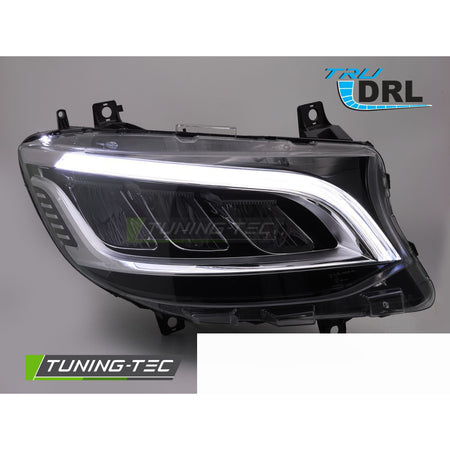 Fari Anteriori Full LED Cromati con Luci Diurne per Mercedes Sprinter 18-23