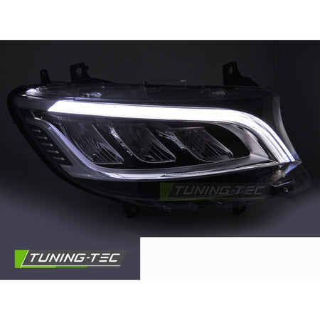 Fari Anteriori Full LED Cromati con Luci Diurne per Mercedes Sprinter 18-23