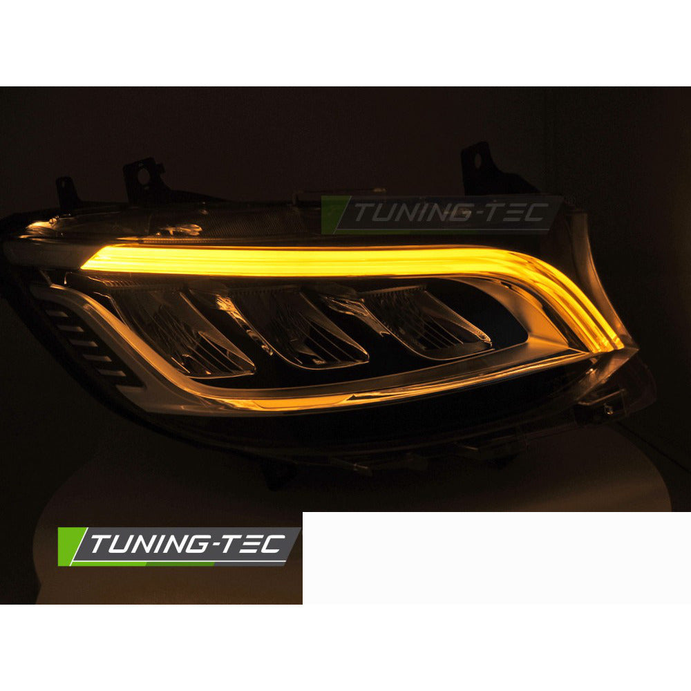 Fari Anteriori Full LED Cromati con Luci Diurne per Mercedes Sprinter 18-23