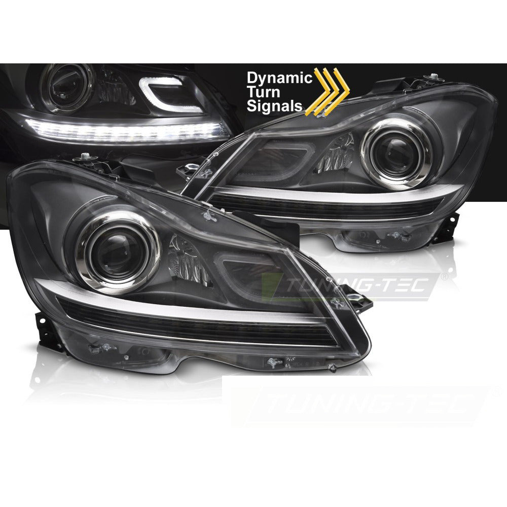 Fari Anteriori Xenon Look per Mercedes W204 2011-2014