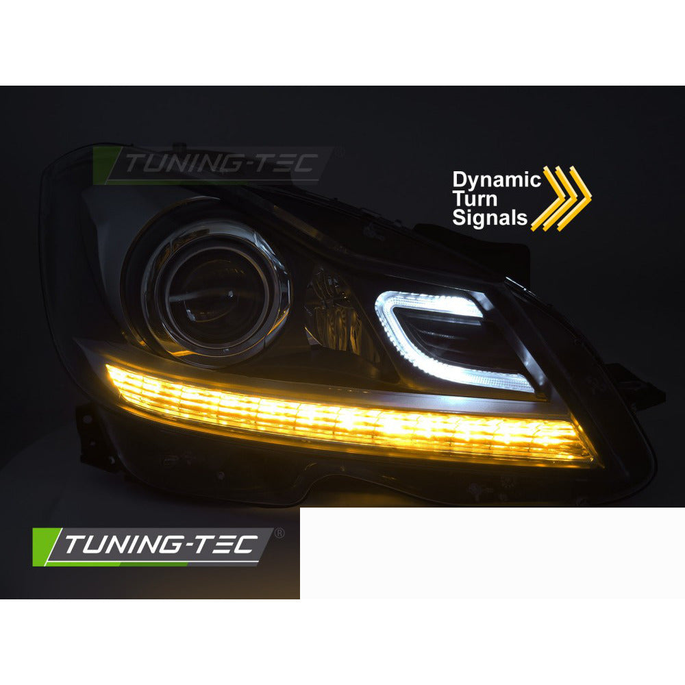 Fari Anteriori Xenon Look per Mercedes W204 2011-2014