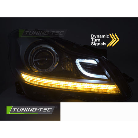 Fari Anteriori Xenon Look per Mercedes W204 2011-2014