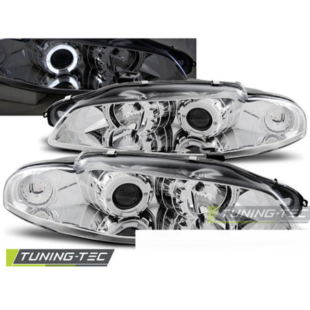 Mitsubishi Eclipse 97-12.98 Angel Eyes Cromato Universale Fanali Finitura Cromo