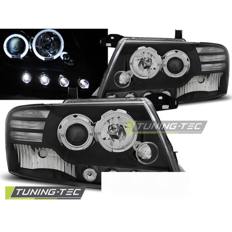 Mitsubishi Pajero V60 00-06 Angel Eyes Nero Fanali Universali Anteriori