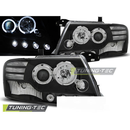 Mitsubishi Pajero V60 00-06 Angel Eyes Nero Fanali Universali Anteriori