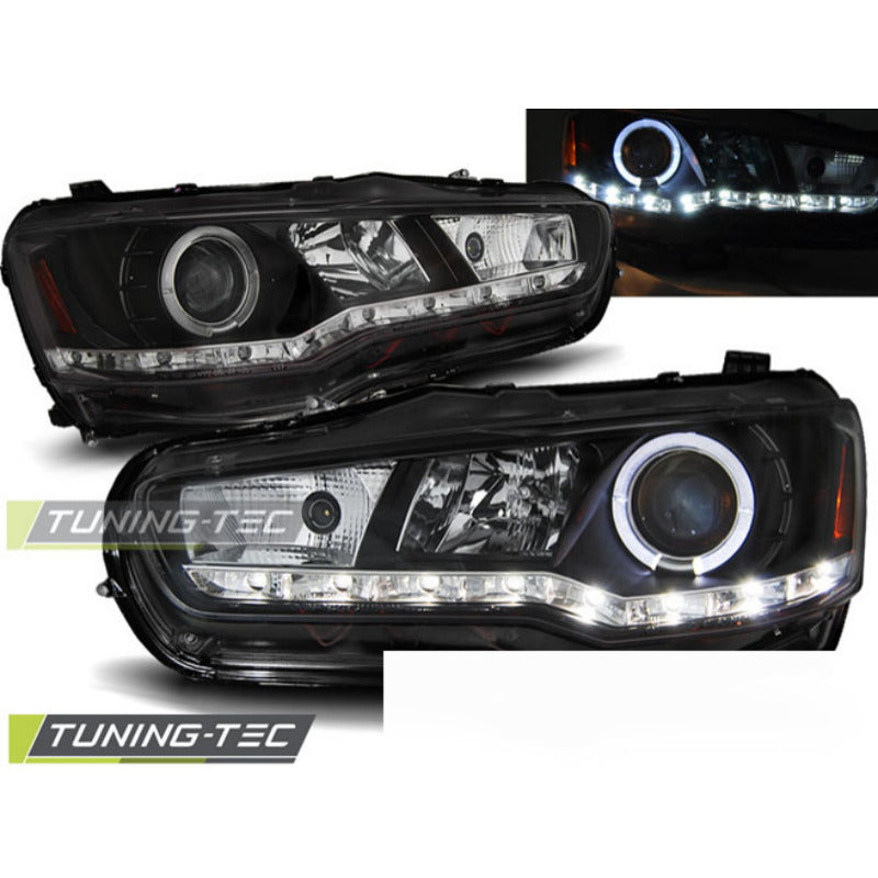 Mitsubishi Lancer 8 08-16 Daylight Nero Universale Accessorio Esterno Auto