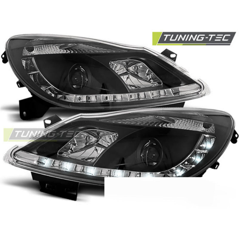 Opel Corsa D 04.06-11 Daylight Nero per Tuning Auto, Accessorio Estetico