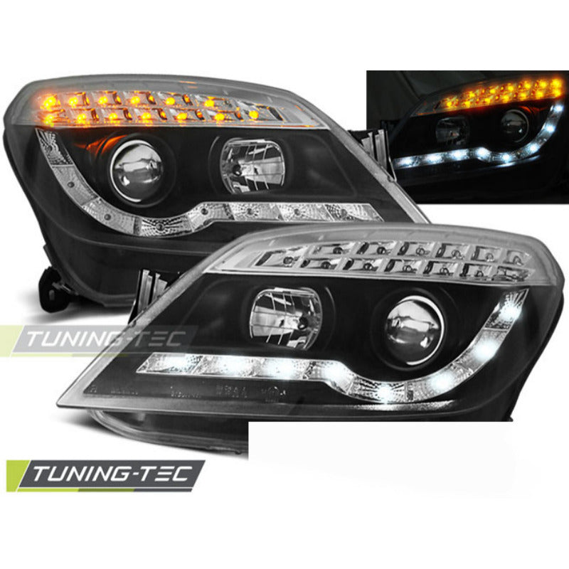 Opel Astra H 03.04-10 Daylight Nero per Auto Tuning Accessori Esterni