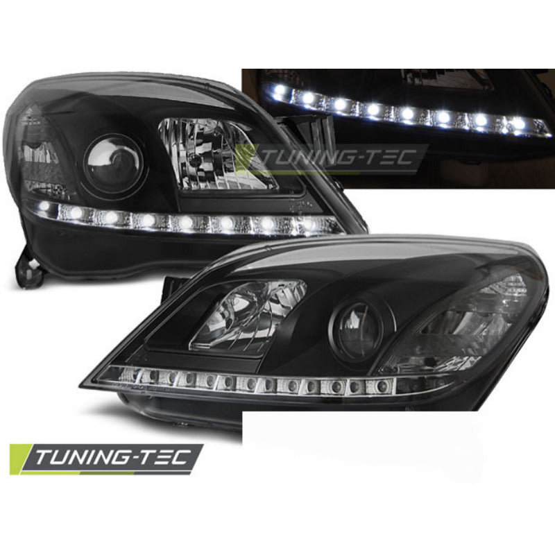 Opel Astra H 03.04-09 Daylight Nero per Auto Tuning Accessorio Esterno