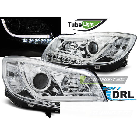 Opel Insignia 08-12 Fari Tubolari in Cromo per Auto Esterni Accessori
